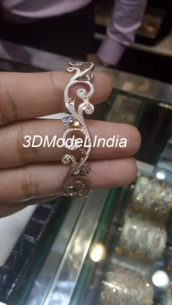 cnc machine cutting Bangle 3D print model