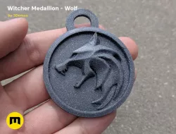 Collection Witcher amulet Wolf 3D print model