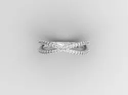 Criss cross ring 3D print model