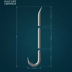 Crowbar from Half Life 3D print model