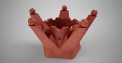 Crown Pen Holder 3D print model
