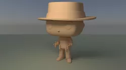 Custom Pop Cowboy Figure 3D Print 3D print model