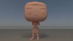 Custom Pop Female Arms Crossed Figure 3D Print DIY Model 3D print model