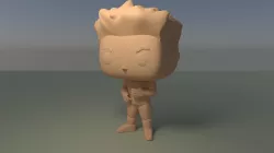 Custom Pop Man Angry Face 3D Print Collectable 3D print model