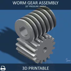 Custom Worm Gear Collection 01 3D print model
