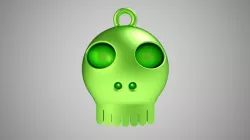 Cute Skull Necklace 3D print model