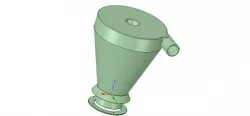 cyclone filter for household vacuum cleaner nozzle v01 3d-print 3D print model