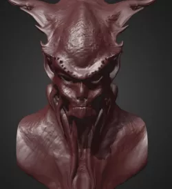 Daemon Bust 5 3D print model