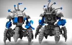 Dark Techno Arachknight Torso 3D print model