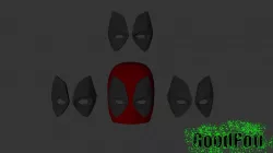 Deadpool Mask v2 NEW 3D print model