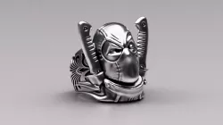 Deadpool ring 3D print model