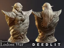 Deedlit Bust - 3D print model 3D print model