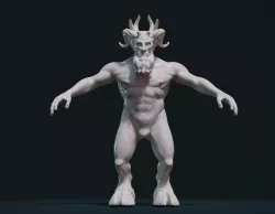 Demon figure 3D print model