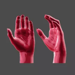 Detailed Female Hand Relaxed Pose 3D print model