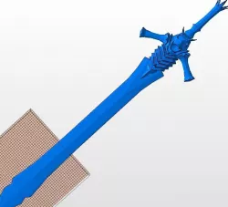 Devil May Cry 3D sword Dante Rebellion STL print model  3D print model