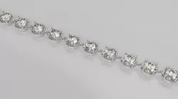 diamond bracelet chain  3D print model