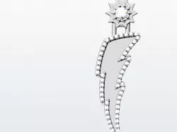 Diamond lighting bolt  3D print model