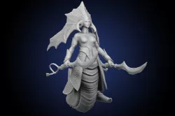 Dota 2 Fanart Naga Siren 3D  3D print model