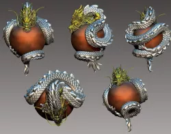 dragon 3D print model