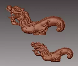 dragon crutch 3D print model