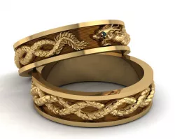 Dragon ring 3D print model