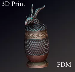 Dragon urn 3D print model