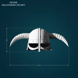 Dragonborn Helmet from Skyrim 3D print model