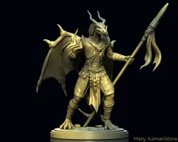 Dragonborn wizadr or sorcerer DnD  for 3D printer 3D print model