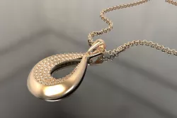 Drop pendant 3D print model