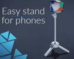 Easy stand for smartphone 3D print model