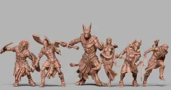 Egyptian bundle - 6 miniatures 3D print model
