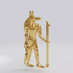 Egyptian god - Anubis - Excellent for jewelry 3D print model