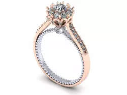 engagement ring 3D print model