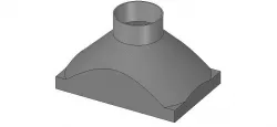 exhaust hood suction nozzle from an industrial vacuum cleaner  3D print model