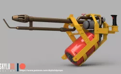 Fallout 4 Flammer Assembly Design for 3D printing STL model  3D print model