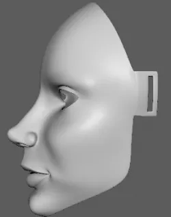 Female Face Mask 1 3D print model