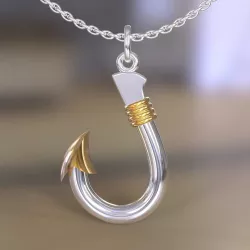 Fish Hook pendant  3D print model
