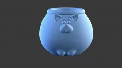 Flower Fox 3D print model
