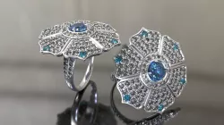 Flower ring 3D print model