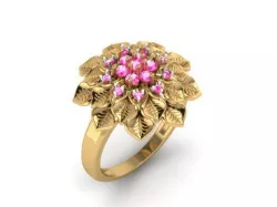 Flower Ring 3D print model