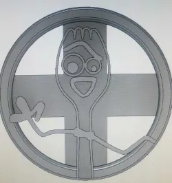 Forky cookie cutter 3D print model