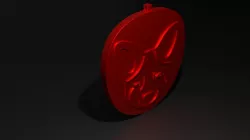 Fox Head Pendant 3D print model