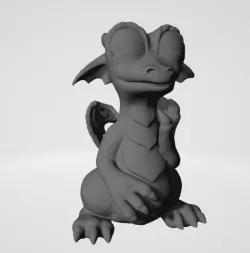 Funny dragon 3D print model