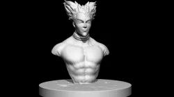 Garou Bust - One punch Man - Fan Art  3D print model
