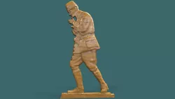 Gazi Mustafa Kemal Ataturk 3d stl model for cnc 3D print model