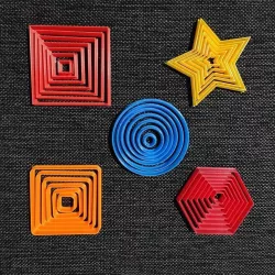 Geometric Shapes - Cookie Cutters Pack 5x7 3D print model