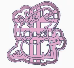 George from Peppa Cookie Cutter 3D print model
