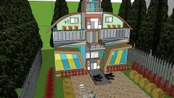 glass house 3D print model