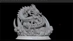 Gogu and Shenron from Dragon Ball 3D print model