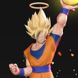 Goku Super Saiyan 3D print model